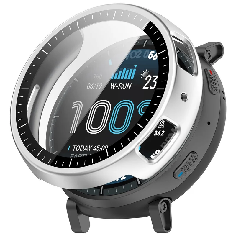 Auffallend Gut Amazfit Active Max Glas und Silikon Hülle