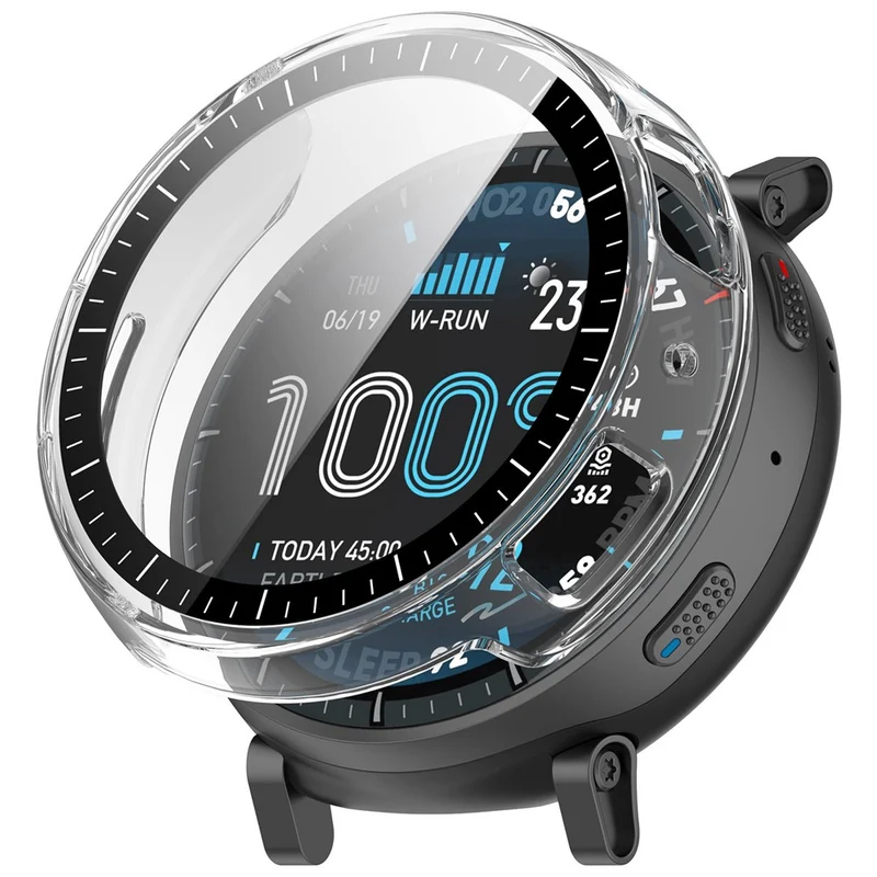 Auffallend Gut Amazfit Active Max Glas und Silikon Hülle
