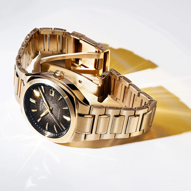 Casio EFK-200DG-5AER Edifice Herren Automatik • Saphirglas • Durchsichtiger Gehäuseboden