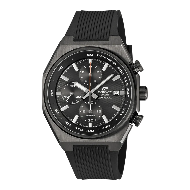 Casio Edifice EFS-S660PB-1AEF Herren Chronograph Solar Schwarz • Saphirglas • 10 bar wasserdicht