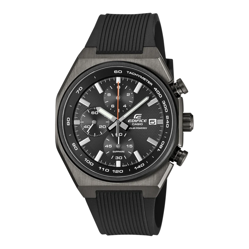 Casio Edifice EFS-S660PB-1AEF Herren Chronograph Solar Schwarz • Saphirglas • 10 bar wasserdicht