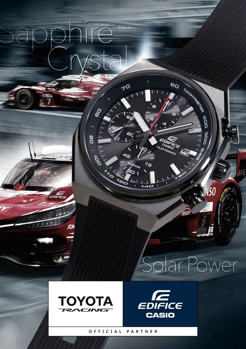 Casio Edifice EFS-S660PB-1AEF Herren Chronograph Solar Schwarz • Saphirglas • 10 bar wasserdicht