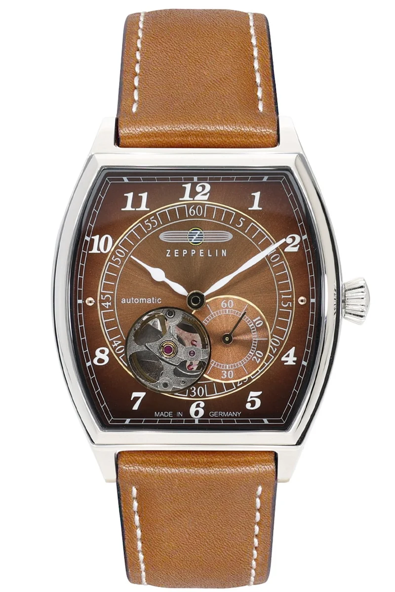 Zeppelin Metropolis 8362-2 Herren Automatikuhr • Open Heart • Miyota 82S5