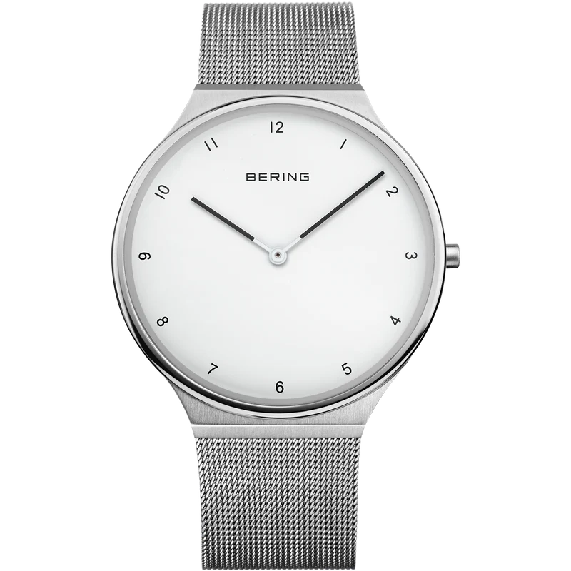 Bering Classic 18440-334 Herren Armbanduhr Goldfarben • Saphirglas • Milanaise-Armband