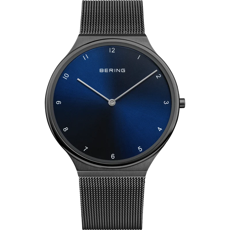 Bering Classic 18440-334 Herren Armbanduhr Goldfarben • Saphirglas • Milanaise-Armband