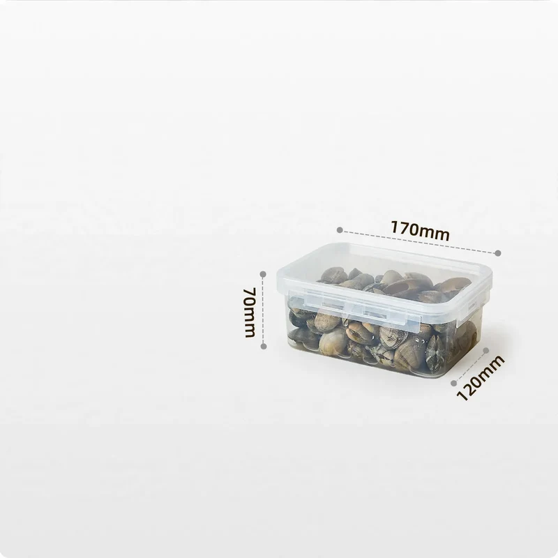Frischhalteboxen aus Kunststoff, 200–900 ml