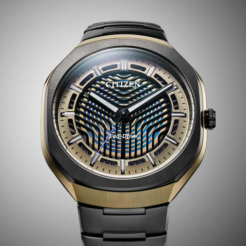 Citizen PHOTON BJ6569-59X Herren Armbanduhr Schwarz-Gold • Limitierte Auflage • Super Titanium