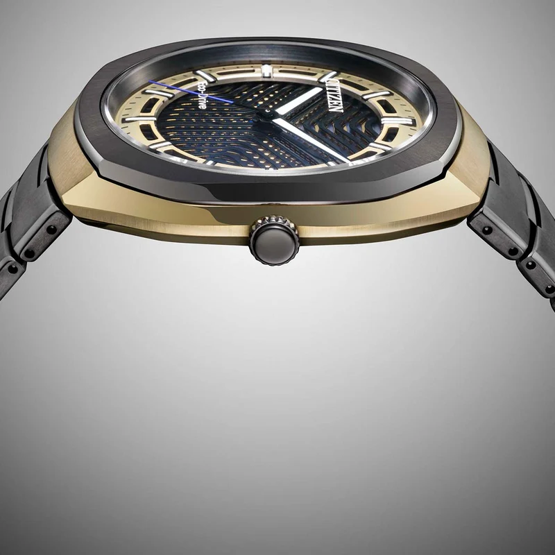 Citizen PHOTON BJ6569-59X Herren Armbanduhr Schwarz-Gold • Limitierte Auflage • Super Titanium