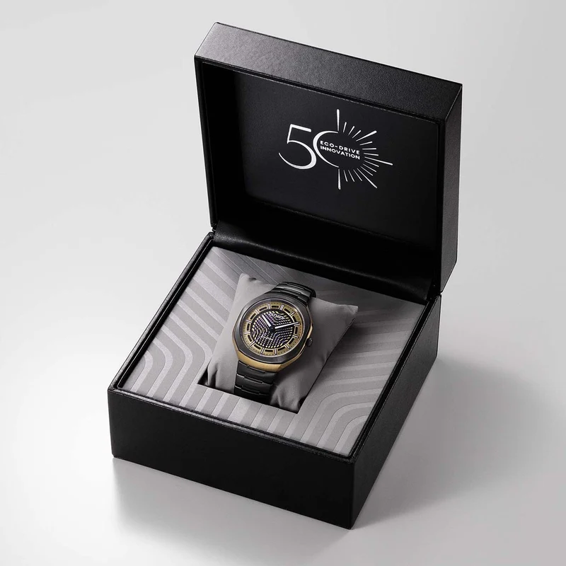 Citizen PHOTON BJ6569-59X Herren Armbanduhr Schwarz-Gold • Limitierte Auflage • Super Titanium