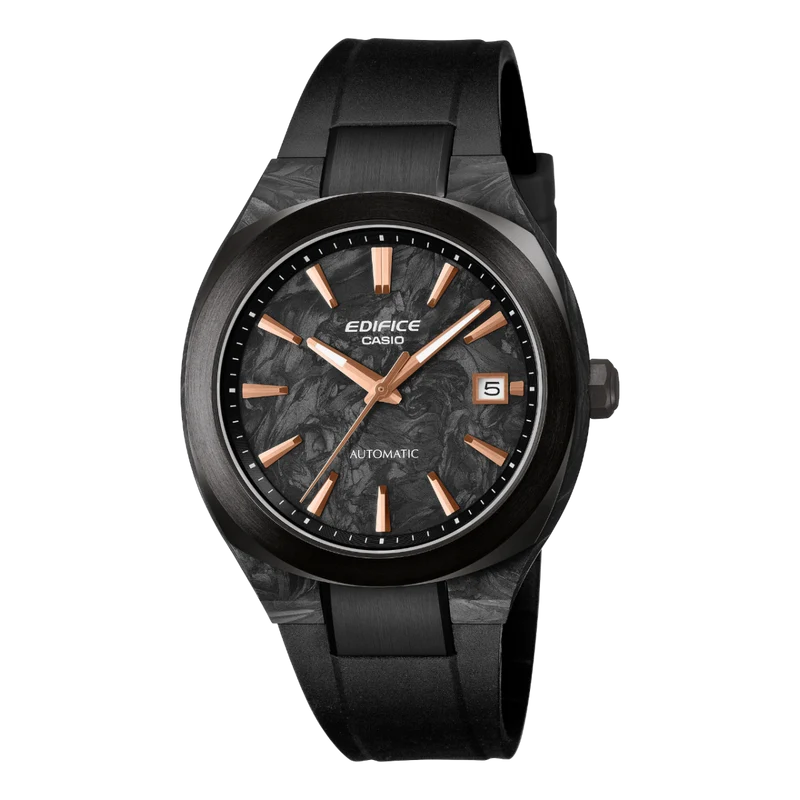 Casio EFK-200XPB-1AER Edifice Herrenuhr Schwarz • Automatikwerk Made in Japan • Forged Carbon Gehäuse