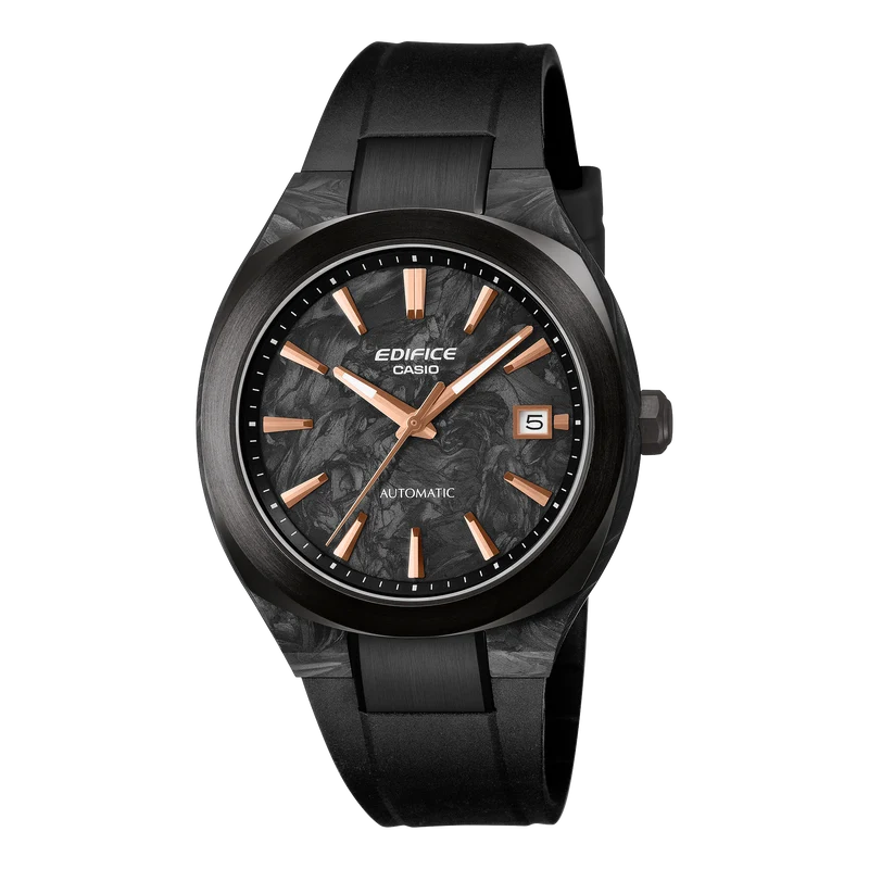 Casio EFK-200XPB-1AER Edifice Herrenuhr Schwarz • Automatikwerk Made in Japan • Forged Carbon Gehäuse