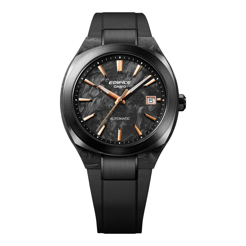 Casio EFK-200XPB-1AER Edifice Herrenuhr Schwarz • Automatikwerk Made in Japan • Forged Carbon Gehäuse