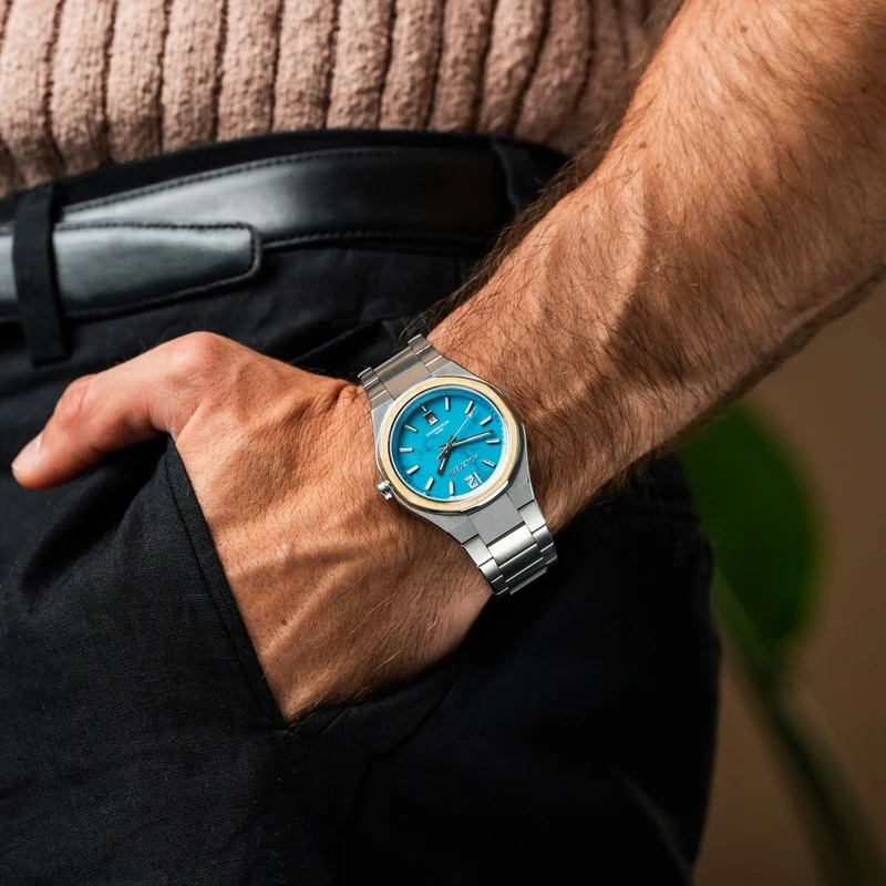 Holzkern Libertalia Libertalia Herren Armbanduhr Silberfarben • Mineralglas mit Antireflex • Japanisches Quarzwerk