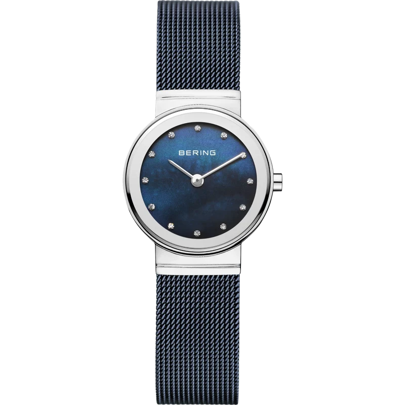 Bering Classic 10126-367 Damenuhr Blau • Saphirglas • Milanaise-Armband