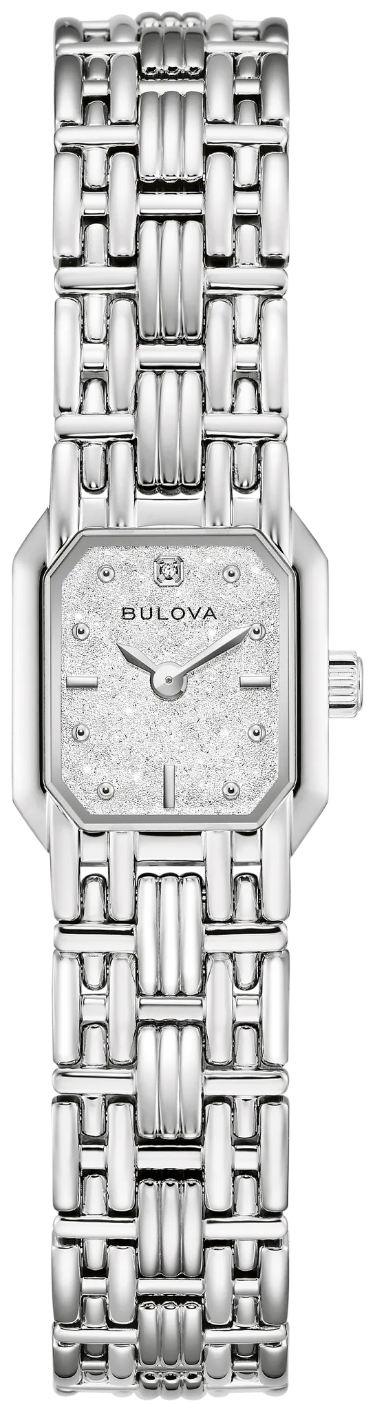 Bulova Goddess of Time Sophia 96P263 Damen Armbanduhr Silber • Saphirglas mit Antireflex • Einzigartiges Denchu-Zifferblatt