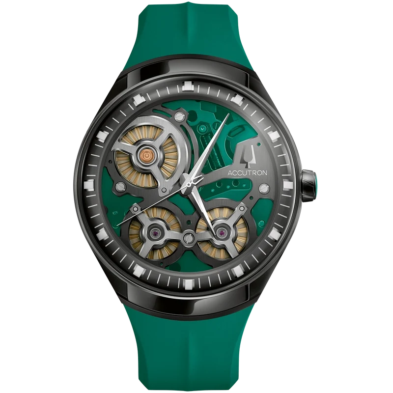 Bulova Accutron DNA 28A207 Herrenuhr Schwarz • Saphirglas • Limited Edition Casino