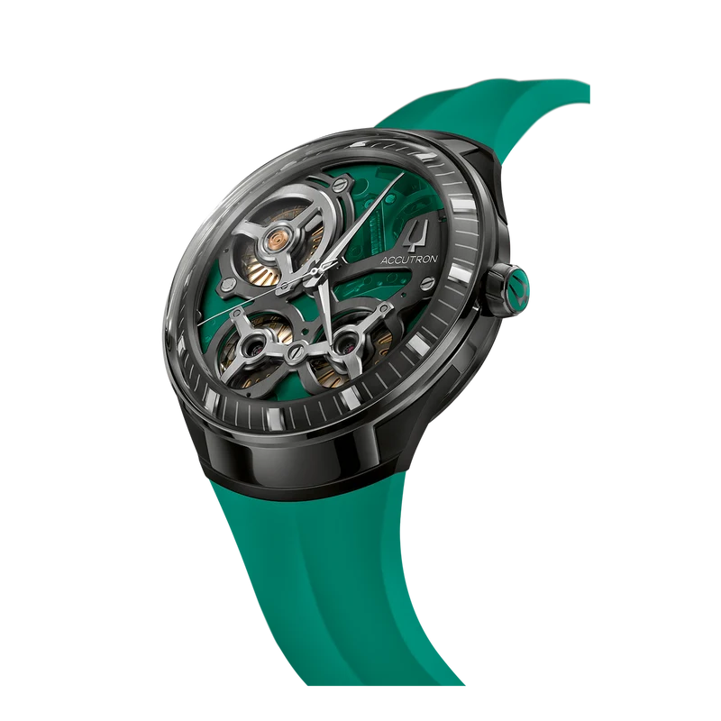 Bulova Accutron DNA 28A207 Herrenuhr Schwarz • Saphirglas • Limited Edition Casino