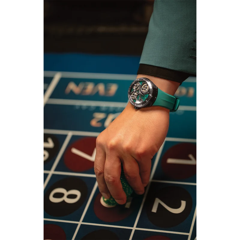 Bulova Accutron DNA 28A207 Herrenuhr Schwarz • Saphirglas • Limited Edition Casino