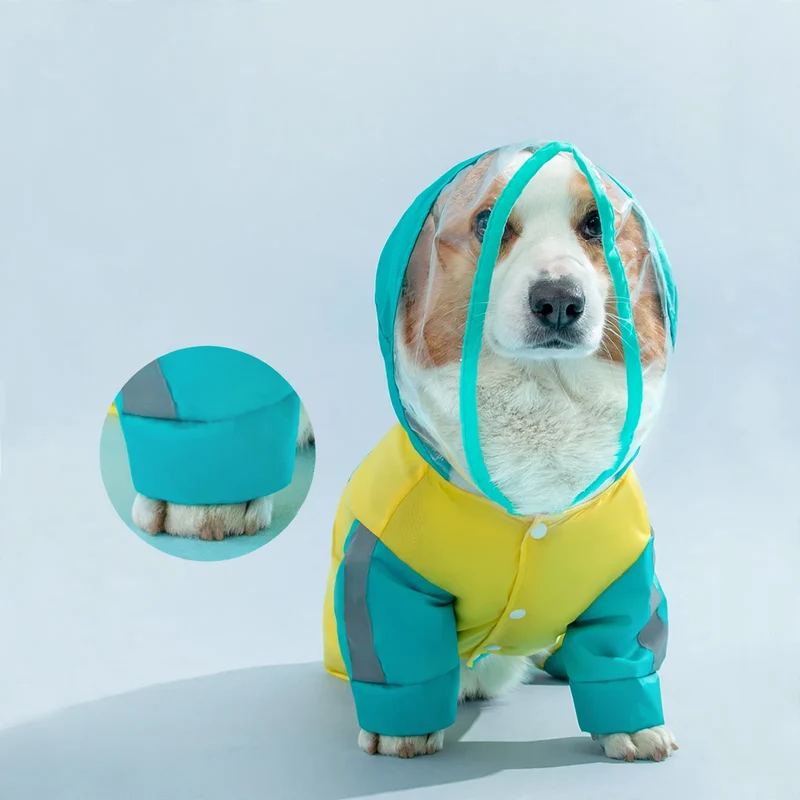 Wasserdichte Regenmantel für kleine und mittlere Hunde