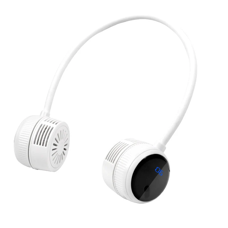 Tragbarer Hals-Ventilator mit USB-Aufladung