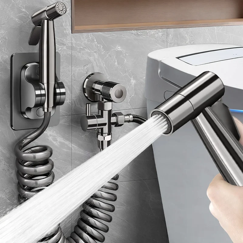 Toiletten-Sprühset aus Messing mit Schlauch
