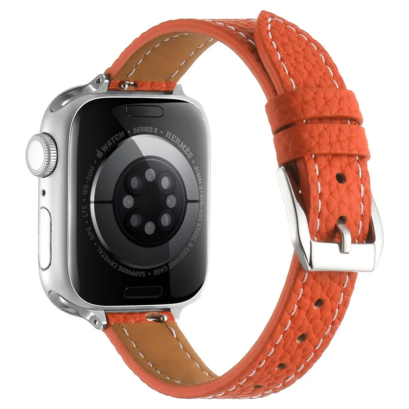 Unglaublich Widerstandsfähig Apple Smartwatch Echtes Leder Universell Armband