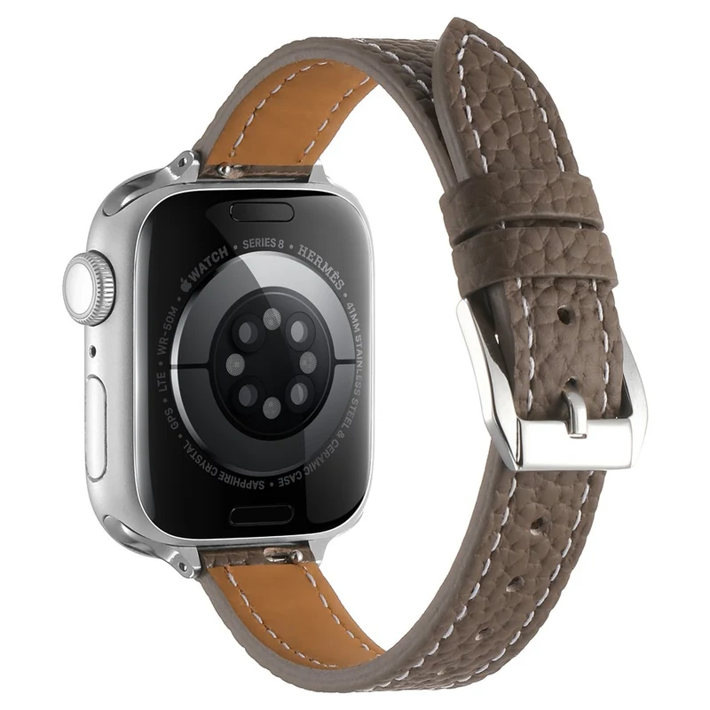 Unglaublich Widerstandsfähig Apple Smartwatch Echtes Leder Universell Armband