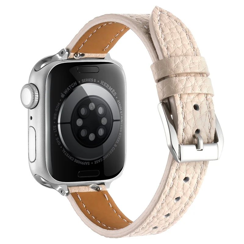 Unglaublich Widerstandsfähig Apple Smartwatch Echtes Leder Universell Armband