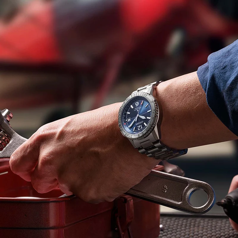 Citizen Promaster Sky Navihawk NK0040-58L Herren Armbanduhr Blau • Automatikwerk • Super Titan