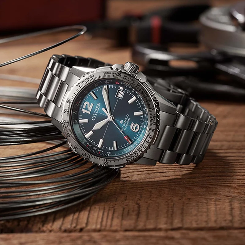 Citizen Promaster Sky Navihawk NK0040-58L Herren Armbanduhr Blau • Automatikwerk • Super Titan