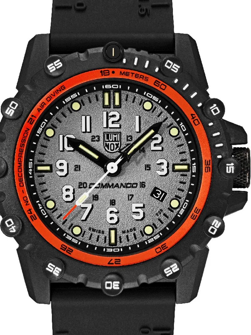Luminox Commando Frogman XS.3301 Herrenuhr Grau • Carbongehäuse • 20 ATM Wasserdicht