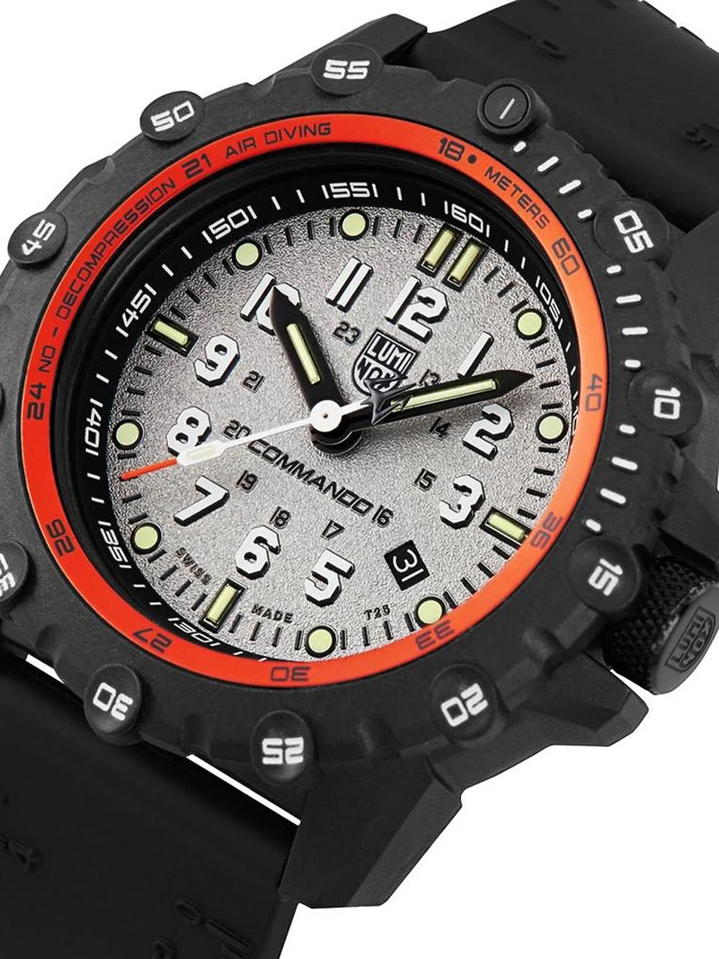 Luminox Commando Frogman XS.3301 Herrenuhr Grau • Carbongehäuse • 20 ATM Wasserdicht