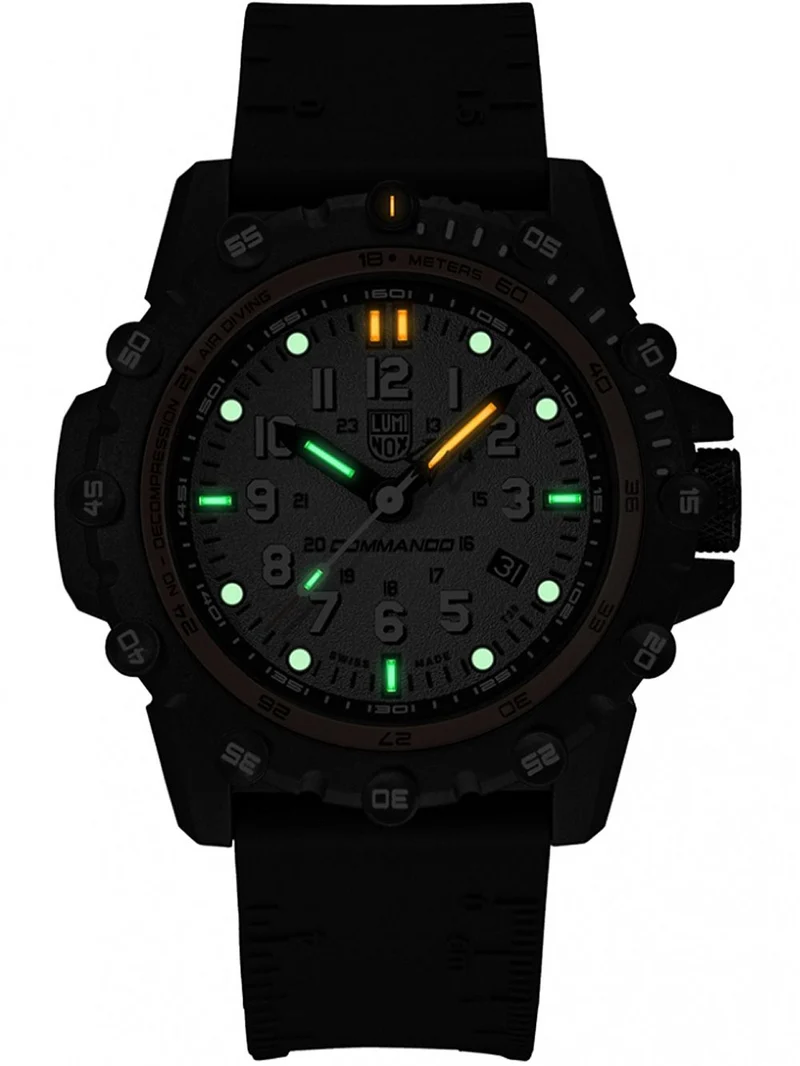Luminox Commando Frogman XS.3301 Herrenuhr Grau • Carbongehäuse • 20 ATM Wasserdicht