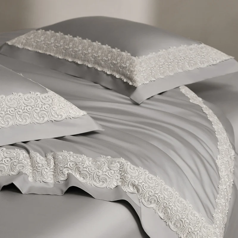 Baumwoll-Bettwäsche-Set, 4-teilig, elegant