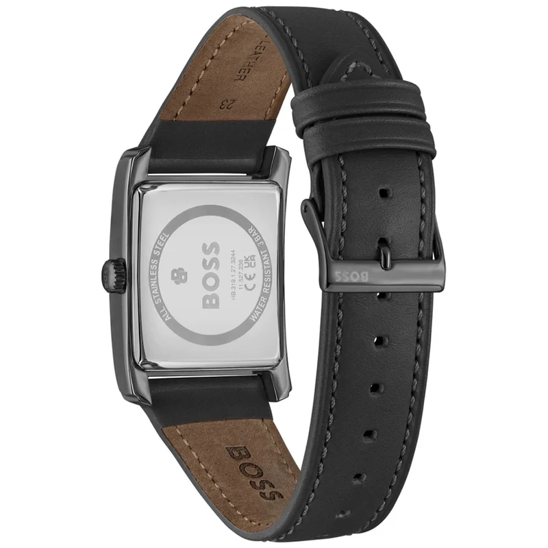 BOSS Principle Dress 1514317 Herrenuhr Olivgrün • Rechteckiges Edelstahlgehäuse • Mineralglas