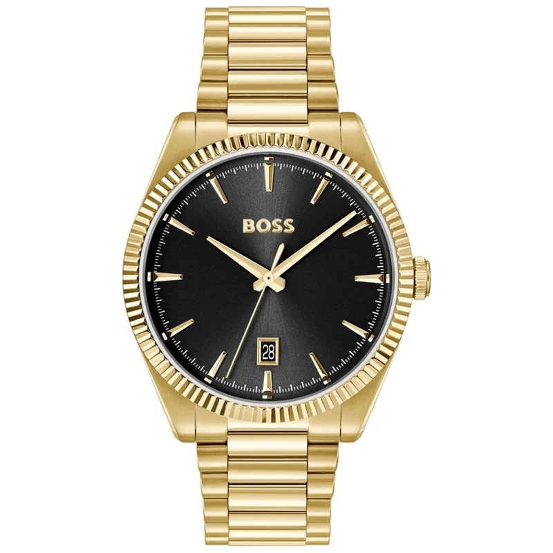 BOSS Cheswick 1514312 Herrenuhr • Goldfarben • Mineralglas