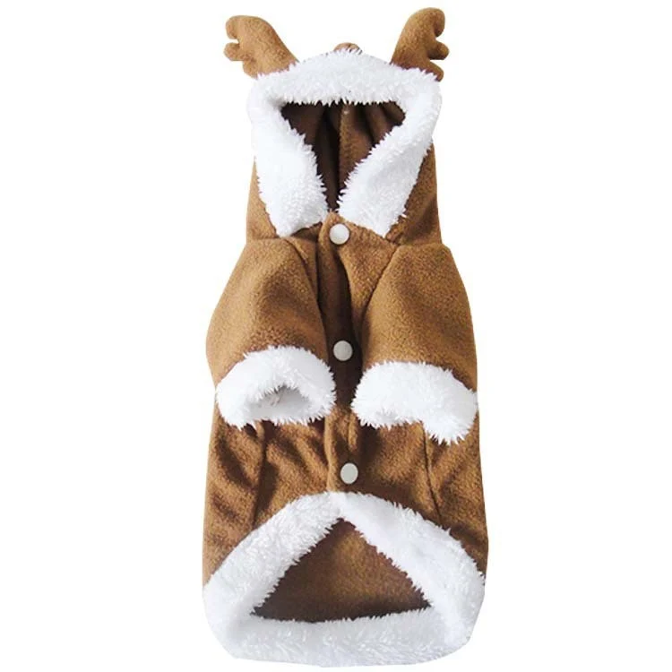 Rentier-Kostüm für Hunde, mit Kapuze