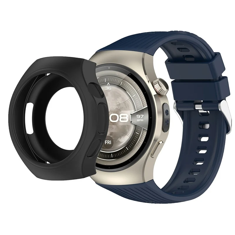 Bemerkenswert Elegant Huawei Watch 5 46mm Silikon Armband