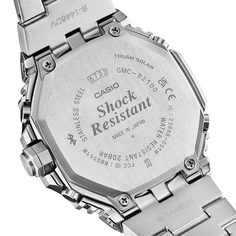 Casio G-Shock GMC-B2100ADS-1AER Herrenuhr Silber/Schwarz • Tough Solar • Bluetooth Smartphone-Link