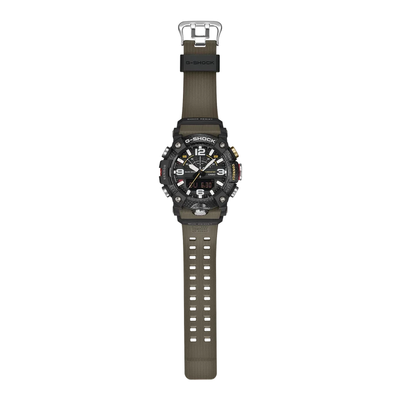 Casio G-Shock Mudmaster GG-B100X-1AER Herrenuhr Schwarz • Kohlefaserverstärktes Gehäuse • Digitaler Kompass & Höhenmesser