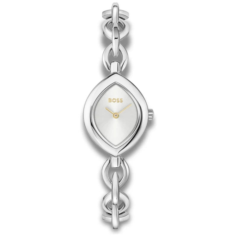 BOSS Fiora 1502837 Damen • Mineralglas • Edelstahl-Gliederband