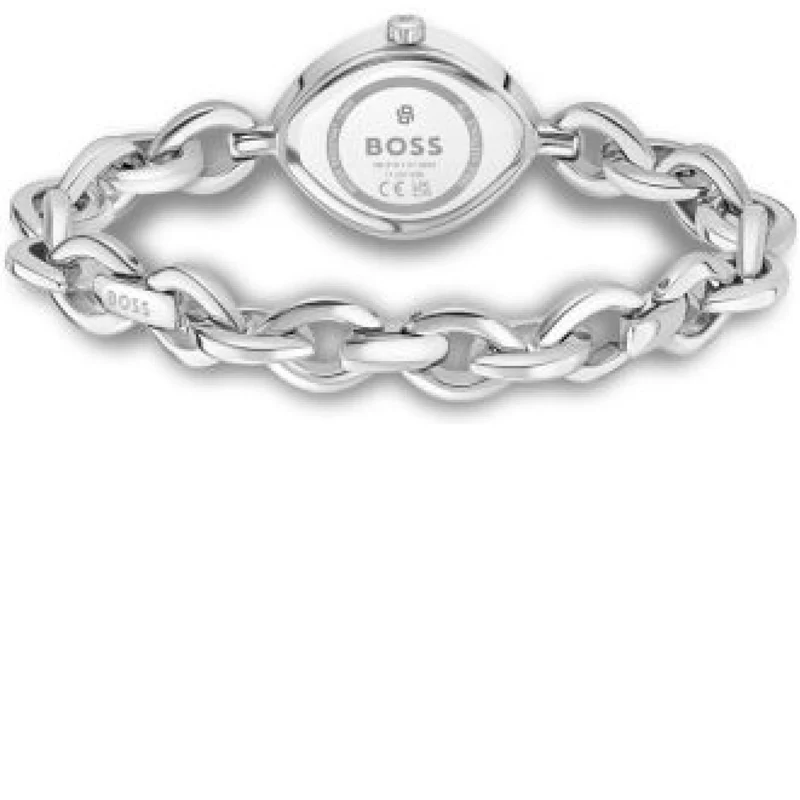 BOSS Fiora 1502837 Damen • Mineralglas • Edelstahl-Gliederband