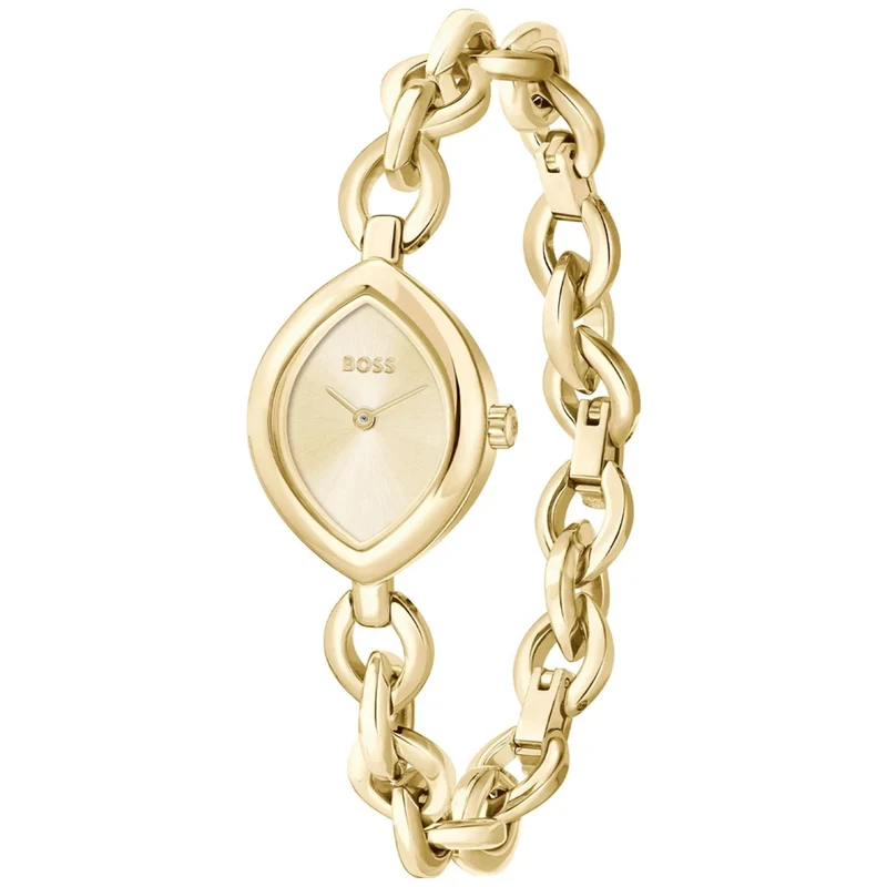 BOSS Fiora 1502839 Damen Armbanduhr Gold • Quarzwerk • Minimalistisches Design