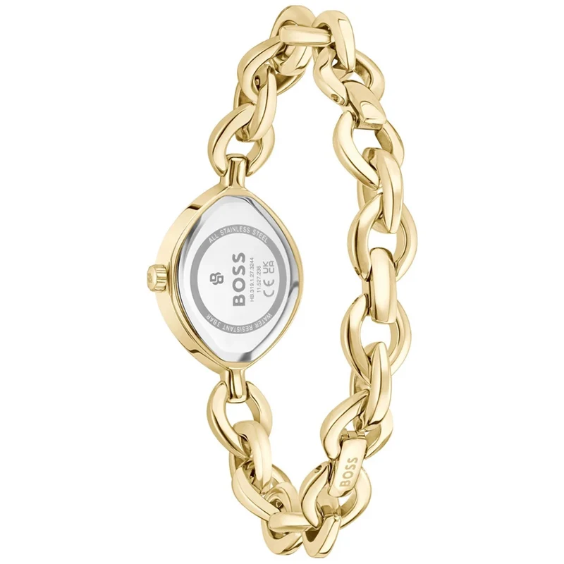 BOSS Fiora 1502839 Damen Armbanduhr Gold • Quarzwerk • Minimalistisches Design
