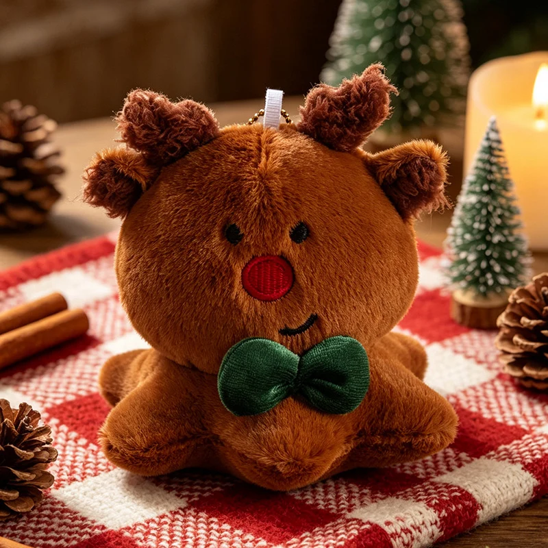 Plüschtier Weihnachtsfigur, 13 cm, Polyester