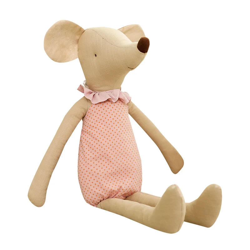 Plüsch-Maus mit Kleidung, 35–60 cm, Polyester
