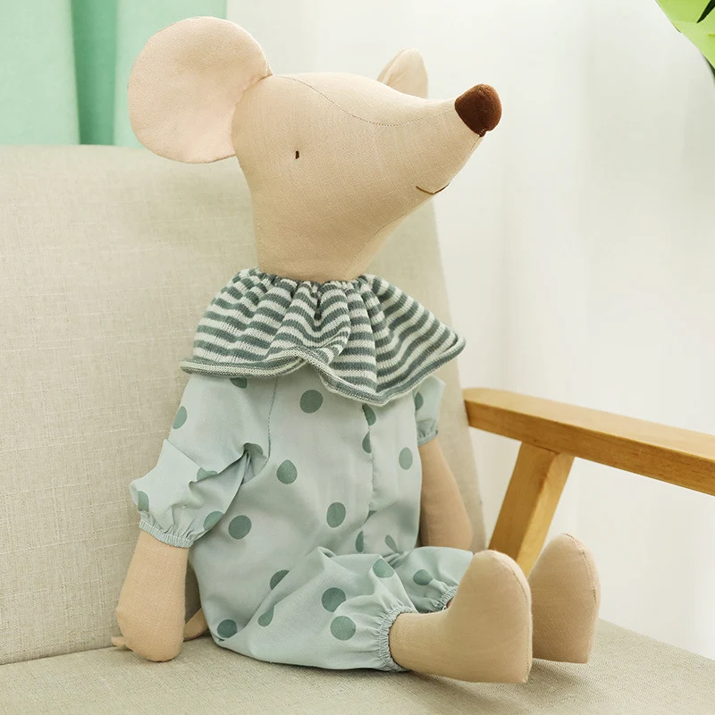 Plüsch-Maus mit Kleidung, 35–60 cm, Polyester