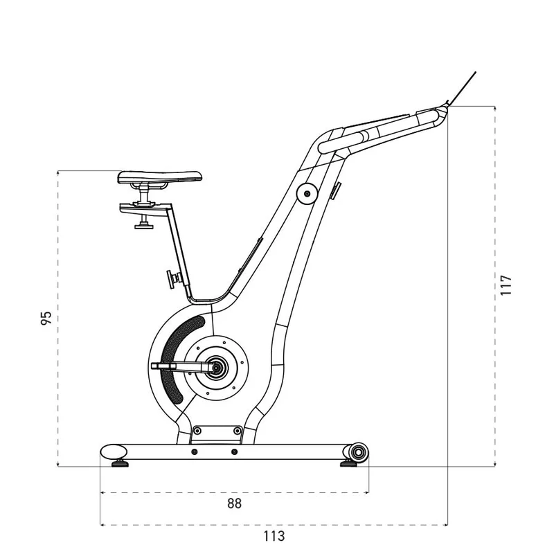 NOHRD Bike V.2 Eiche Vintage Fahrradergometer