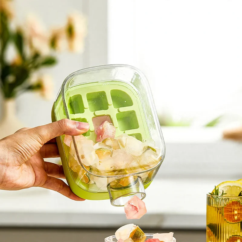 Silikon-Eiswürfelform mit Druckentleerung