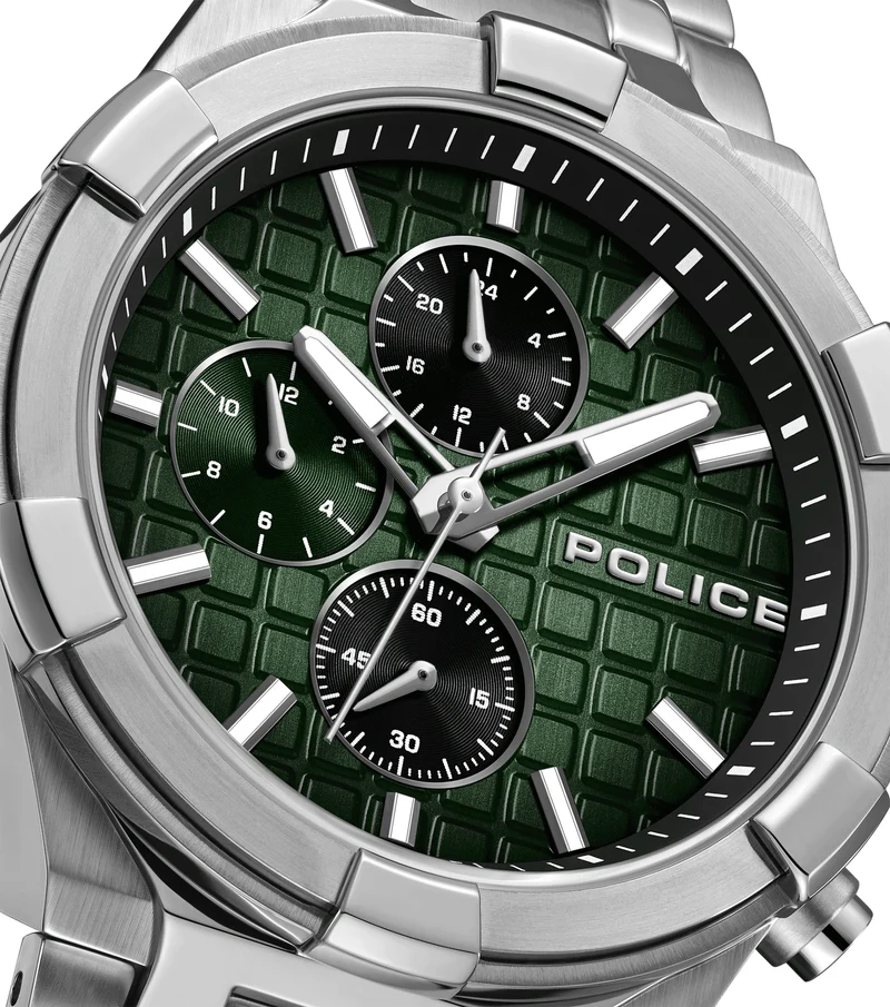 Police Guardian PEWGK0082006 Herren Armbanduhr Silber • Multifunction • 5 ATM Wasserdicht